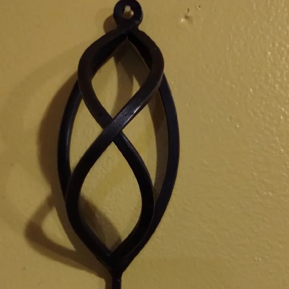 Elegant Black Wall Sconce Candle Holder